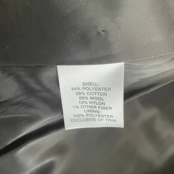 Classiques Entier Black & Gray Tweed Sequenced Neckline Jacket - M - Picture 10 of 11